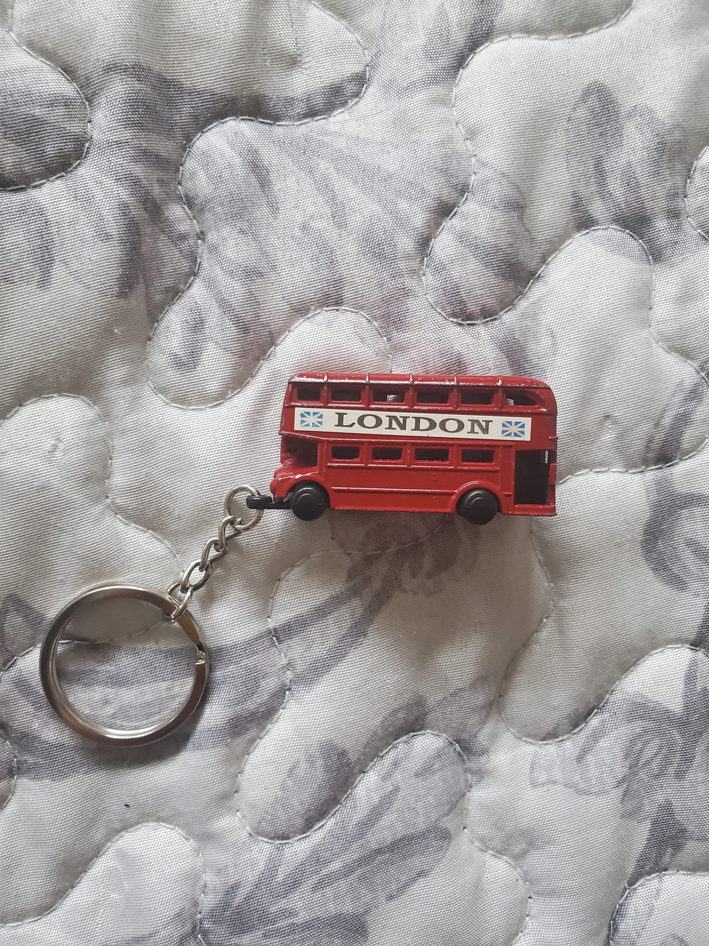 London Red Double-Decker Bus Keychain